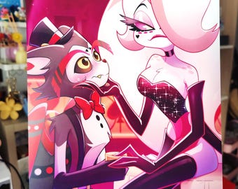 Drag Angel Dust and Husk Print - Hazbin Hotel