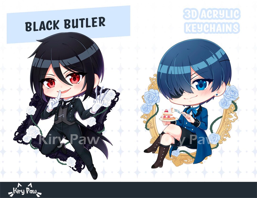 Black Butler - 4D Keychain - Ciel Sebastian - Etsy