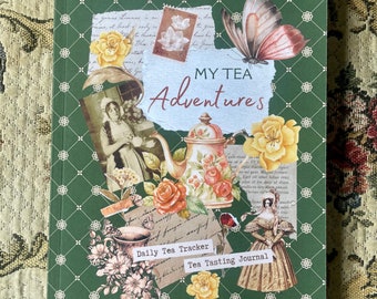 My Tea Adventures: Tea Tasting and Tea Tracker Journal for Tea Lovers with Color Interior Vintage Design