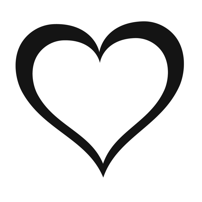 Heart SVG, Jpg, PNG, EPS, Digital Download, Print and Cut Heart Design