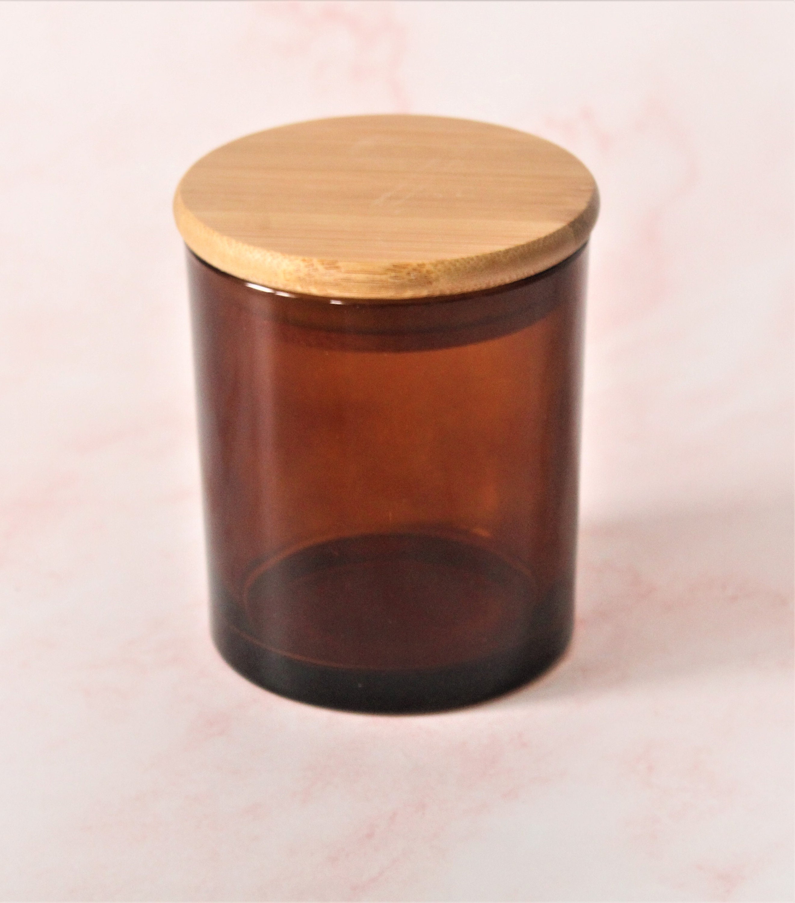 10 Oz. Empty Candle Jar With Bamboo Lid Candle Container Candle