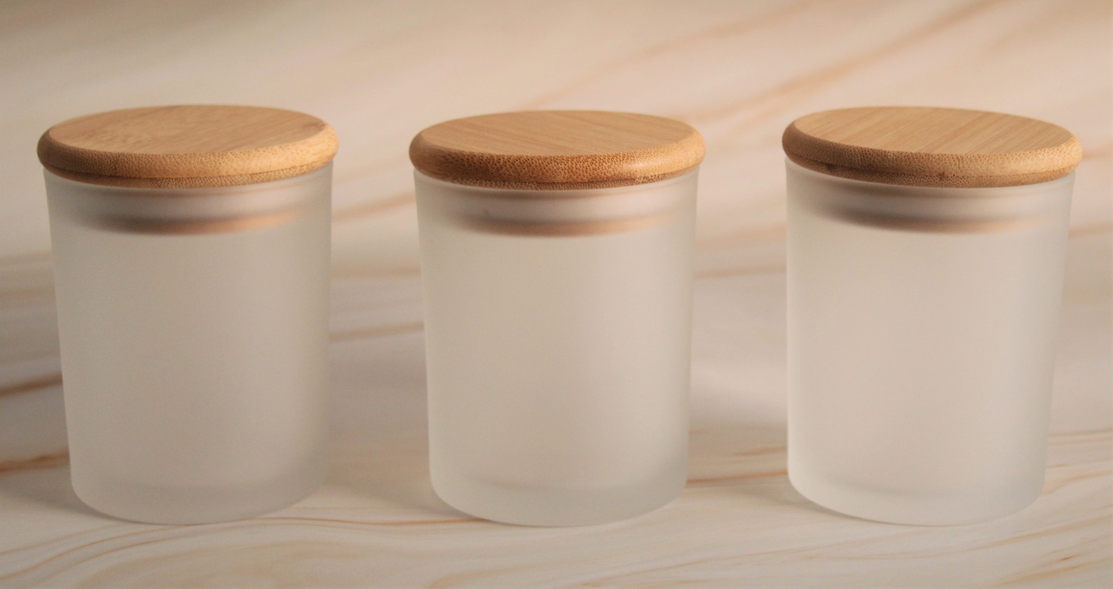7 Oz. Empty Candle Jar With Bamboo Lid Candle Container Etsy UK