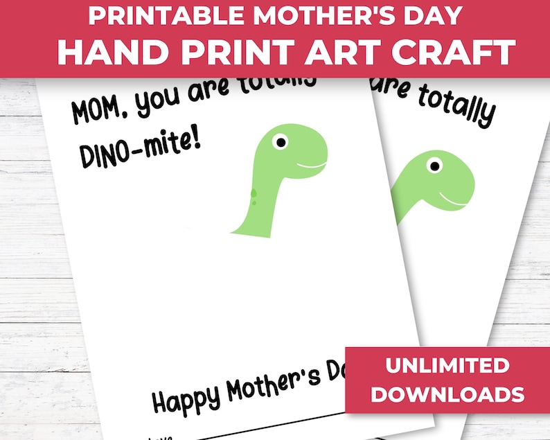 Mothers Day Crafts for Kids Printable, Preschool Gift for Mom ...