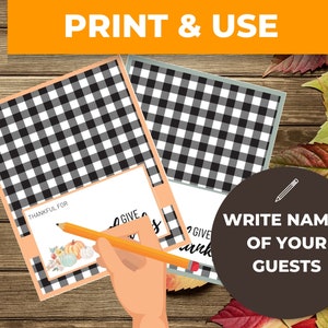 Place Setting Cards, Place Cards Printable, Table Tents, Farmhouse ...