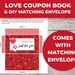 EDITABLE Printable Love Coupons Red Hearts, Gift for Him, Gift for Her ...