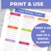 Yearly Birthday Calendar, Printable Birthday Tracker, Birthday List ...