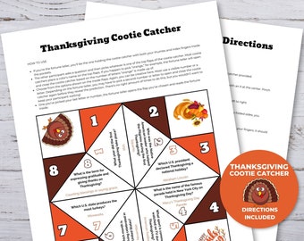 Cootie Catcher, Thanksgiving Games, Thanksgiving Printable, Classroom Activities, Printable Paper Craft, Fortune Teller