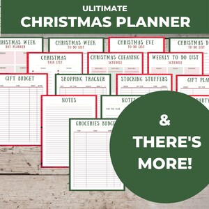 Christmas Planner Printable, Holiday Planner, Christmas Binder, Christmas To Do List, Gift Planner, Menu Planner, Budget, Budget Planner image 3
