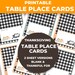 Place Setting Cards, Place Cards Printable, Table Tents, Farmhouse ...