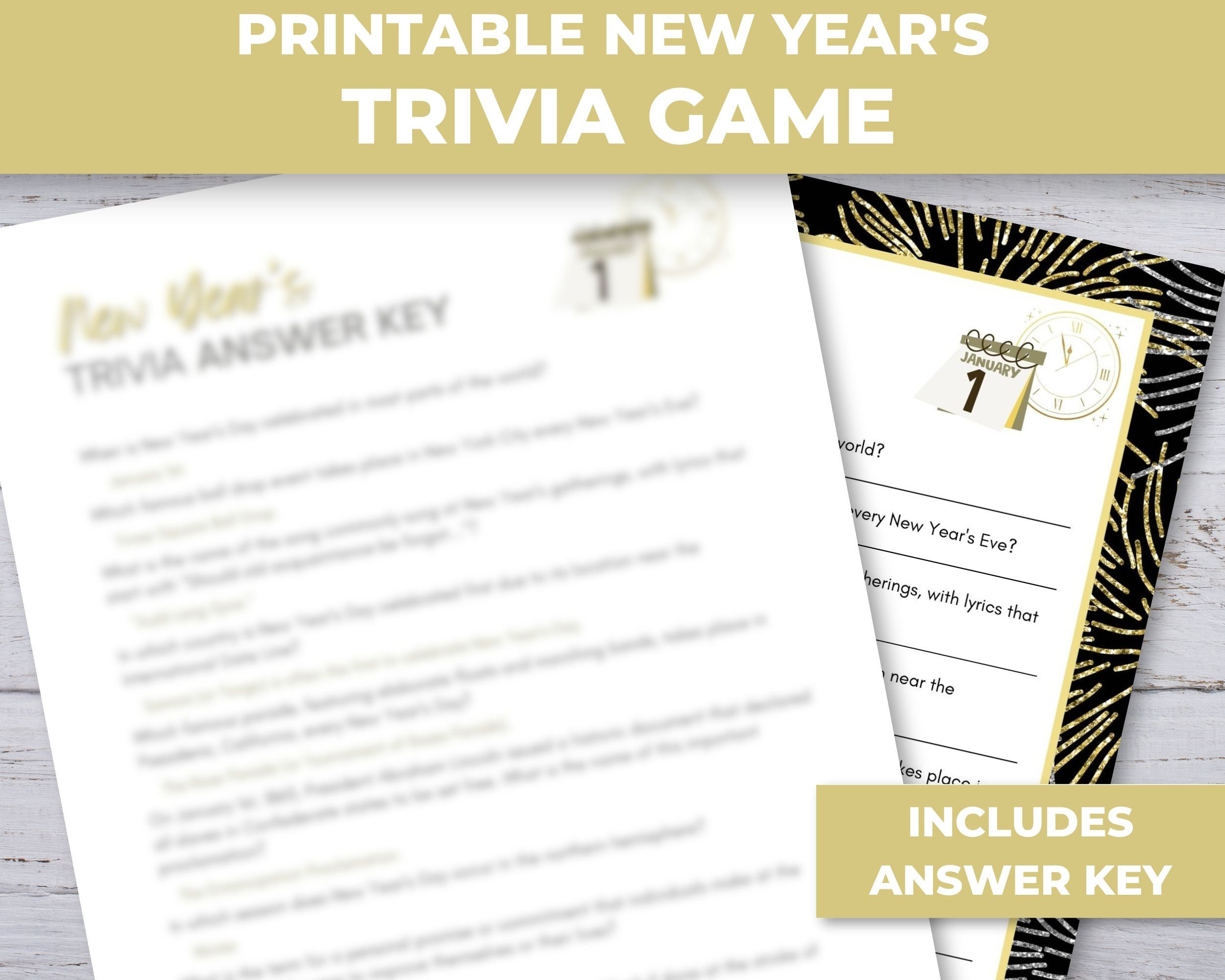 New Years Trivia Printable New Years Eve Trivia New Years Eve Party New Years Trivia Printable New Years Eve Trivia New Years Eve Party