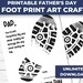 Fathers Day Foot Print Craft, Fathers Day Foot Print Art, Fathers Day ...
