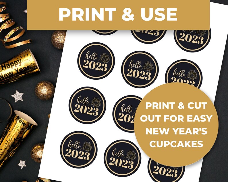 chinese new year cupcake toppers
