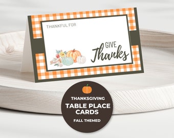 Place Setting Cards, Place Cards Printable, Table Tents, Farmhouse Table Decor, Fall Table Decorations