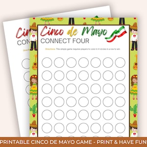 Four In A Row Cinco De Mayo Party Games, Fun Cinco De Mayo Games, Fiesta Party Games, Would You Rather, Mexican Party Games