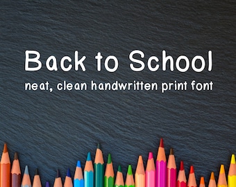 Neat Handwriting Font, Sans Serif Font, Handwritten Font Commercial Use, Print Font