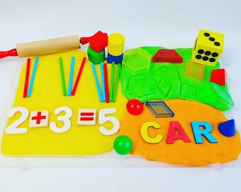 Play dough Sensory Kit, Learning Sensory Kit, Boys Games, Learning Kit Toys, Play dough games, Gifts for kids, Birthday present for kids
