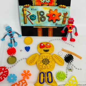 Robot Playdough Kit, Playdough Sensory Kit, Sensory Kit, Boys Games, Kids Toys, Playdough Game, Sensory toys, Playdough kit, Travel toys