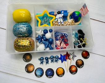 Playdough Sensory Kit, Sensory Kit, Boys Games, Kids Toys, Playdough Game, Colorful Playdough, Birthday gift for children, Space Kit Sensory