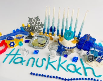 Sensory Kit for Kids, Hanukah Sensory Game, Games for Children, Sensory Playdough Hanukah Kit, Learning games for boys & girls, Hanukah Gelt