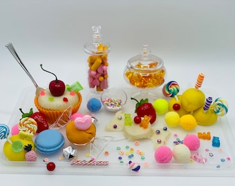 Kit de plastilina Sweet Treats, kit sensorial, juegos de aprendizaje, juego de plastilina, plastilina colorida, regalo de cumpleaños para niños, regalos para aprender