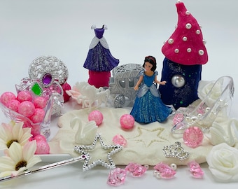 Kit de plastilina de princesa, kit sensorial de princesa, regalo de cumpleaños de princesa, kit de plastilina para niñas, kit sensorial de plastilina, regalo para niños,