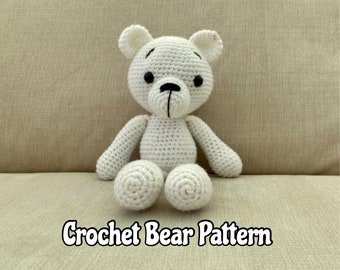 Small Crochet Bear pattern/ Amigurumi bear pattern/ Small crochet bear written pattern