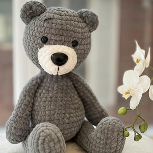 Niedrige Größe Teddybär Häkelanleitung - großer Plüsch Amigurumi Bär PDF Bild 2