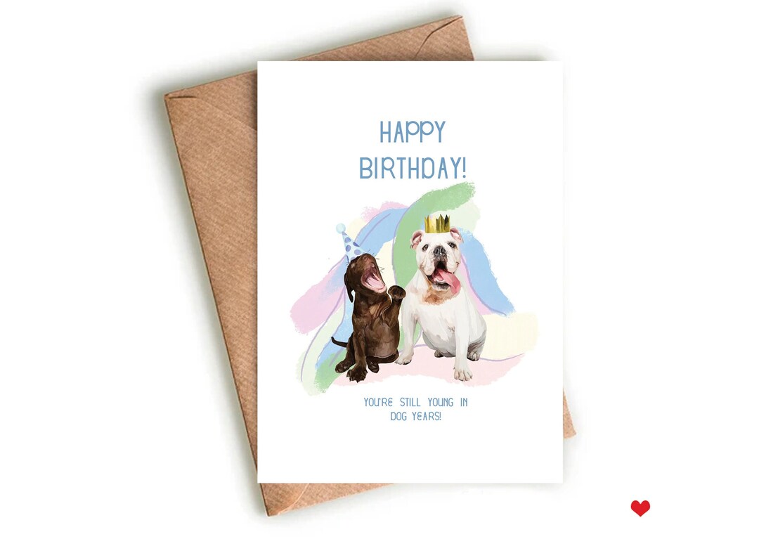 Dog Birthday Card, Funny Birthday Card, Blank Birthday Card - Etsy UK