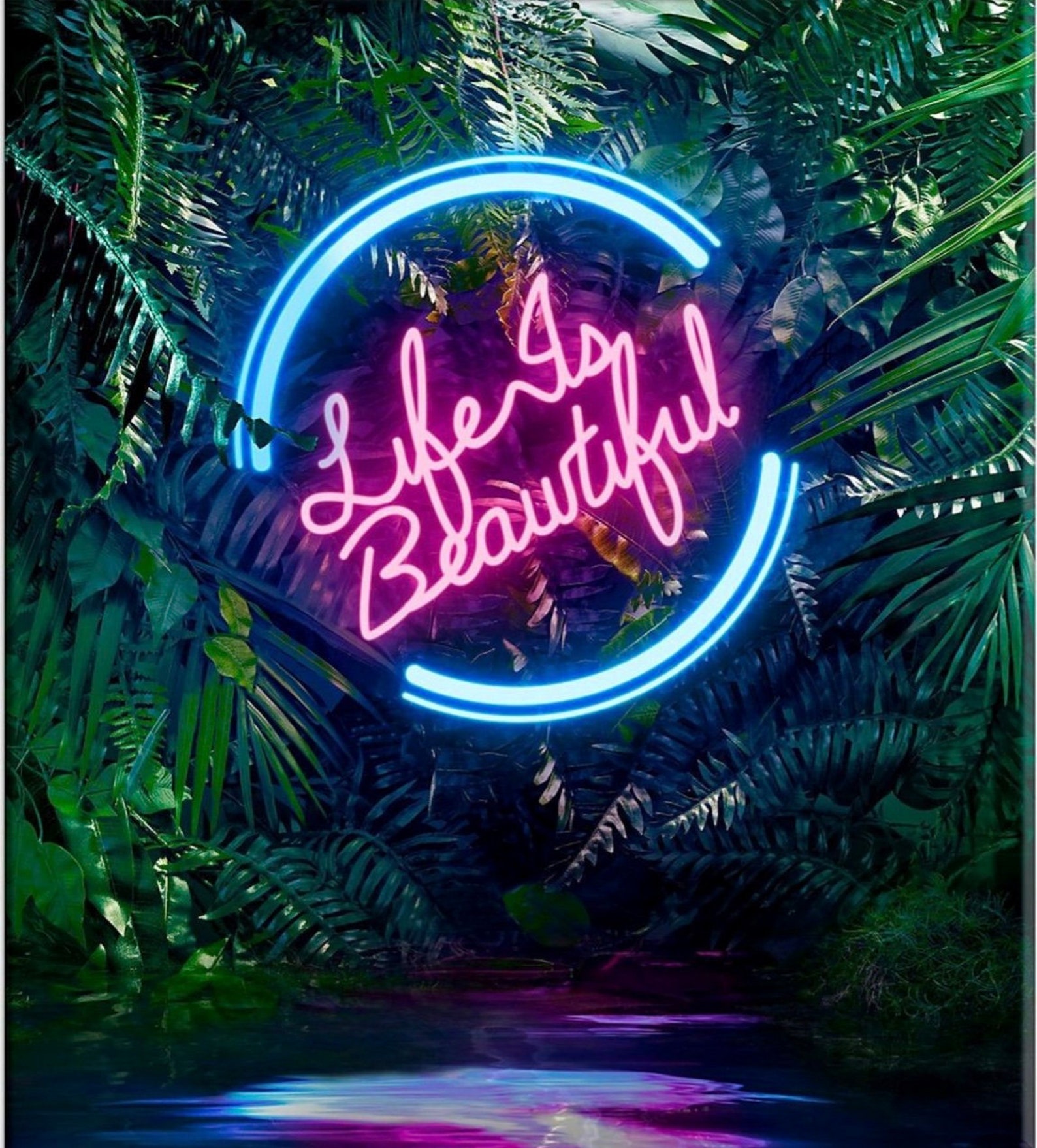 ParadiseCustom Design Neon Signs Portable Wireless with Etsy