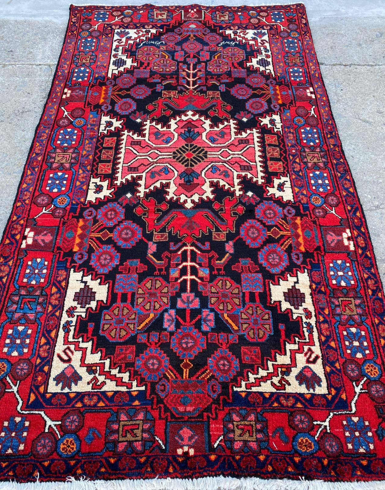 Vintage Geometric Rug 8.2 by 4.52 ft Etsy