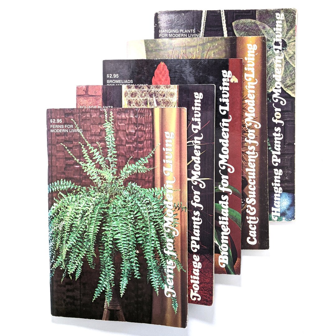 Vintage House Plant Guide Books Foliage Plants Cacti Etsy