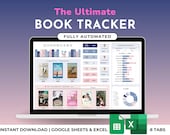 Book Tracker Reading List Google Sheets Excel Spreadsheet, Personal Digital Library & Bookshelves, Reading Journal Tracker, Book Lovers Gift