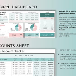Hoja de cálculo de presupuesto familiar anual para gastos del hogar, finanzas conjuntas, 12 pestañas mensuales, facturas, seguimiento de deudas, planificador de hojas de cálculo de Google y Excel. imagen 11