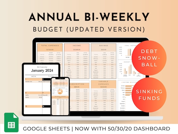 Biweekly Budget Spreadsheet: Ultimate Paycheck Template (Google Sheets)