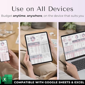 Easy Budget Planner for Beginners Excel/Google Sheets Template Simple Digital Finance Spreadsheet Monthly Paycheck Spending Savings Tracker image 10