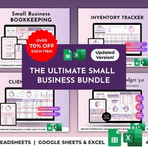 Planilha de contabilidade para pequenas empresas: Lucros e Perdas, Pedidos, Controle de Estoque, Controle de Clientes, Calculadora de Preços, Controle de Receitas e Despesas