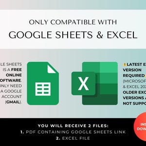 Hoja de cálculo de presupuesto familiar anual para gastos del hogar, finanzas conjuntas, 12 pestañas mensuales, facturas, seguimiento de deudas, planificador de hojas de cálculo de Google y Excel. imagen 14