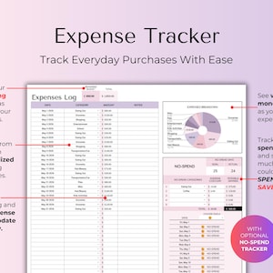 Easy Budget Planner for Beginners Excel/Google Sheets Template Simple Digital Finance Spreadsheet Monthly Paycheck Spending Savings Tracker image 6
