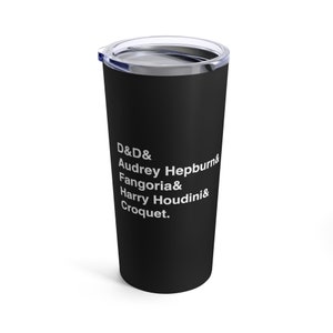 MCR I&#39;m Not Okay Tumbler 20oz Black Travel Mug Fan Illustration Funny Gift Coffee Mug Emo Gift Stainless Steel Cup