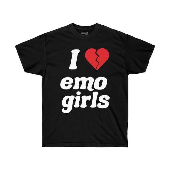 I Heart Emo Girls Tee I Love Emo Girls T-shirt I Heart 