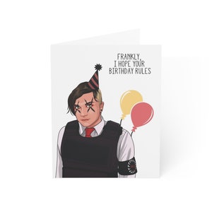 Frank anniversaire Emo carte de voeux parodie fan illustration cadeau d'anniversaire drôle aîné chimique fan emo billets de concert cadeau pour romance