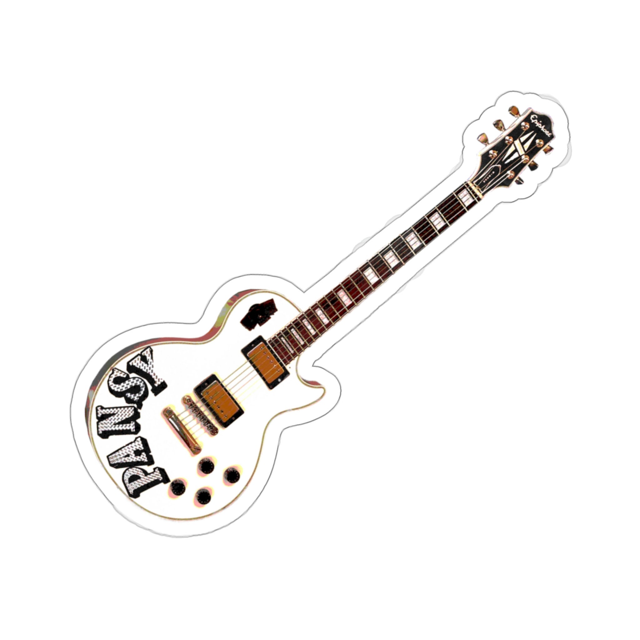 Pansy Guitar Vinyl Sticker Frank Iero Emo Stickers Funny Gift - Etsy UK