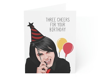 MCR Three Cheers For Your Birthday Emo Greeting Card Funny Bday Gift Gerard My Chemical Romance