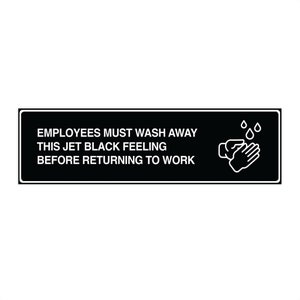 MCR Employees Must Wash Away This Jet Black Feeling Sticker Bumper Stickers Fan Illustration Emo Funny Gift Car Decal