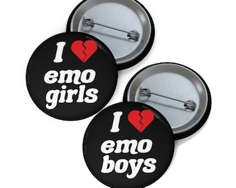 I Love Emo Boys  Pin for Sale by suns8