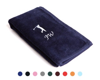 Personalised Golf Towel Tri-Fold  Any Name Towel - Embroidered Gift Perfect for Dad, Grandad, Mum, Grandma, Friend, Birthday