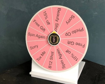 Spin to Win Wheel Game for Clients, Personalized Acrylic Dry Erase Wheel, Wedding Party Game, Birthday Fun Activity