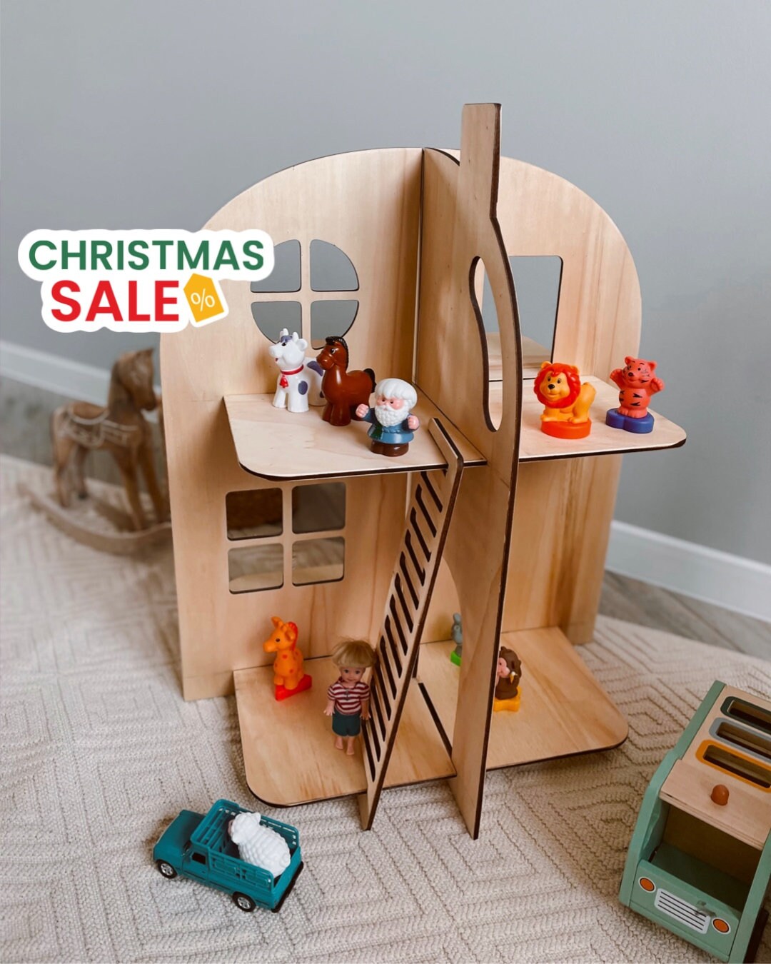 Montessori Toys Wooden Dollhouses Educational Toys for Kids Etsy