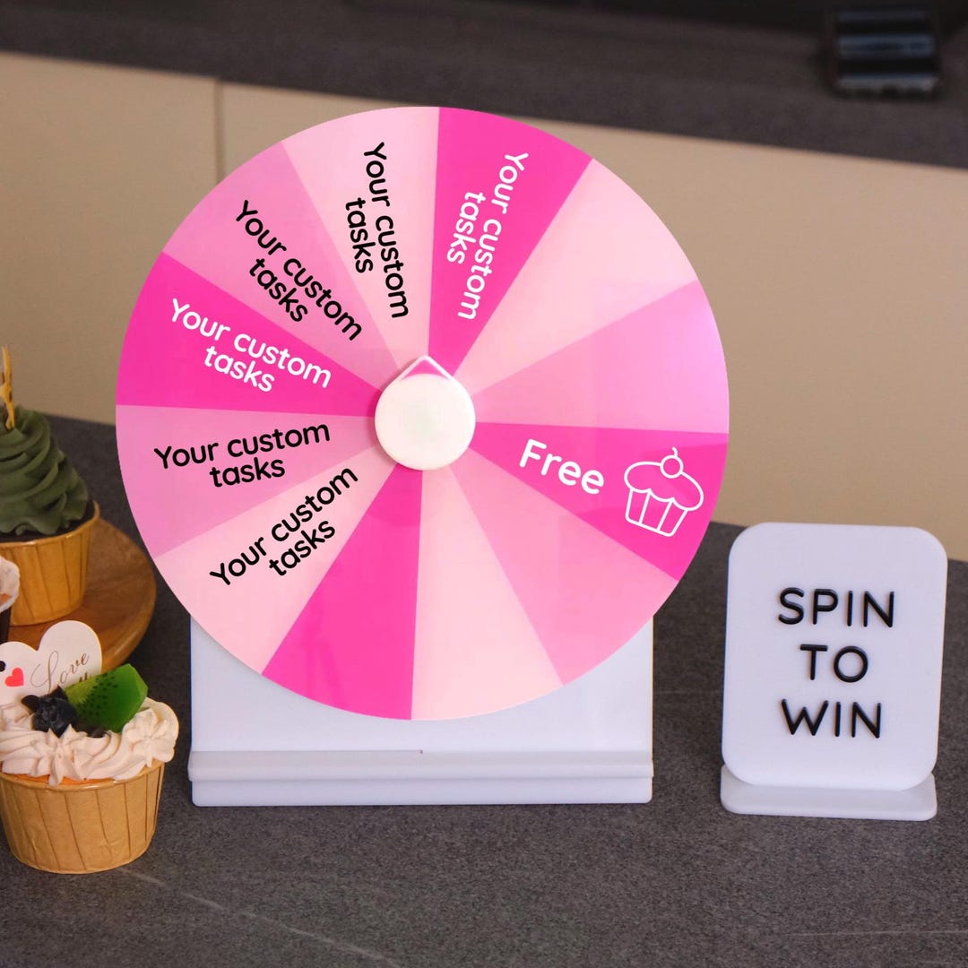 Fun Custom Prizes Spin the Wheel, Business Prize Wheel, Custom Price Spinner, Spin to Win ...