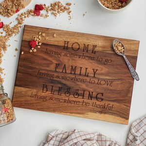 Unique Cutting Board, Personalized Gift, Easter Cutting Board, Wood Serving Board, Mothers Day Gift, Baking Lover Gift, Wooden Cutting Board image 5